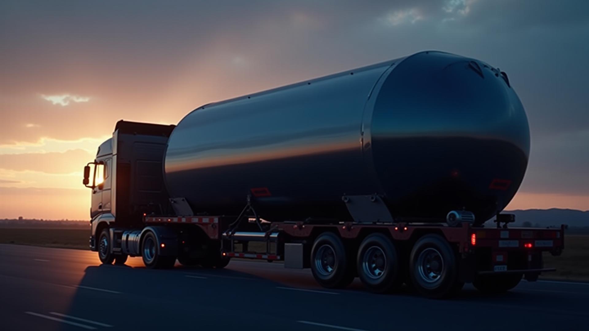 Oversized industrial equipment being transported on a heavy-duty M&ZS truck