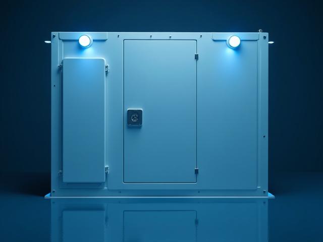 Close up of a pharmaceutical transport container representing healthcare logistics